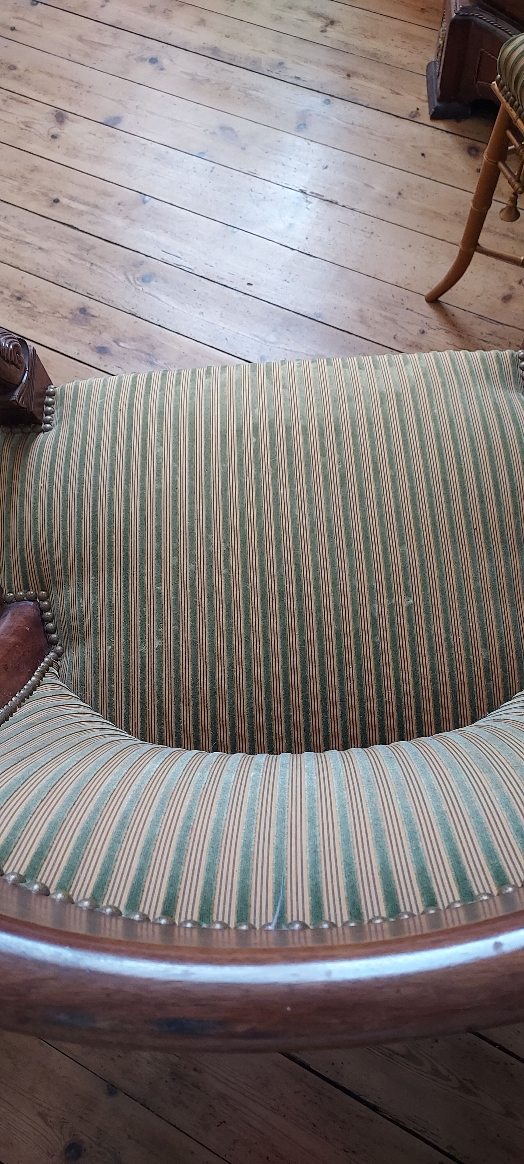 Pair of armchairs style Empire period 19th century