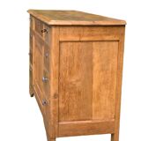 9-drawer art deco sideboard in solid raw oak