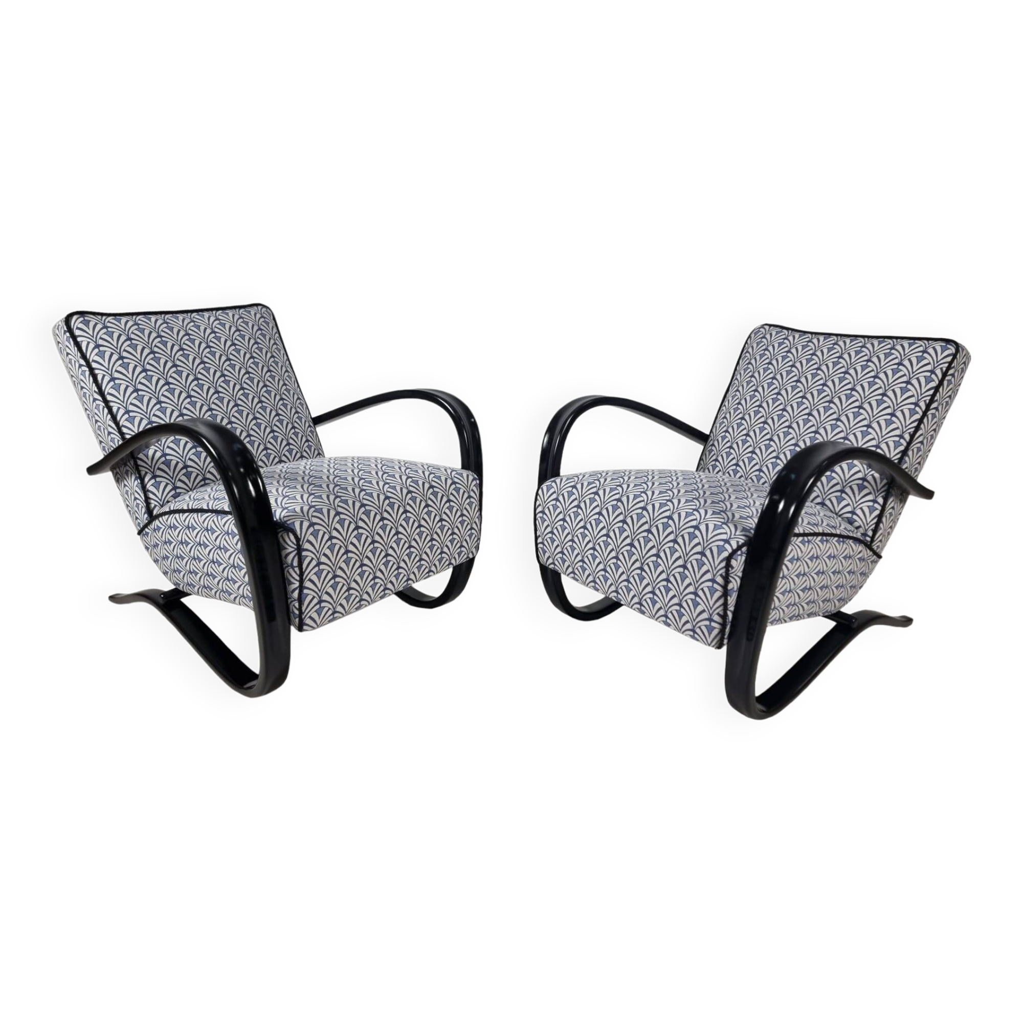 H 269 Armchairs by Jindřich Halabala for Up Závody, 1940s, Set of 2