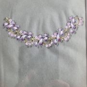 Art Deco Gouache 1930 – Framed Floral Necklace Prototype 23×28 cm