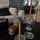 Glass Leaf Candle Holder