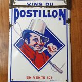 Enamelled plate wines of postillon