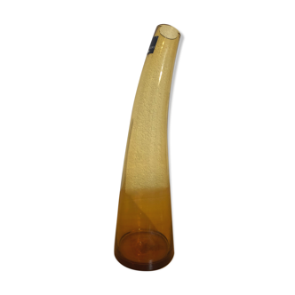 Leonardo yellow bent neck vase