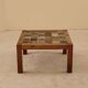 Glazed ceramic coffee table, Jean-Michel Doix, France, 1980s
