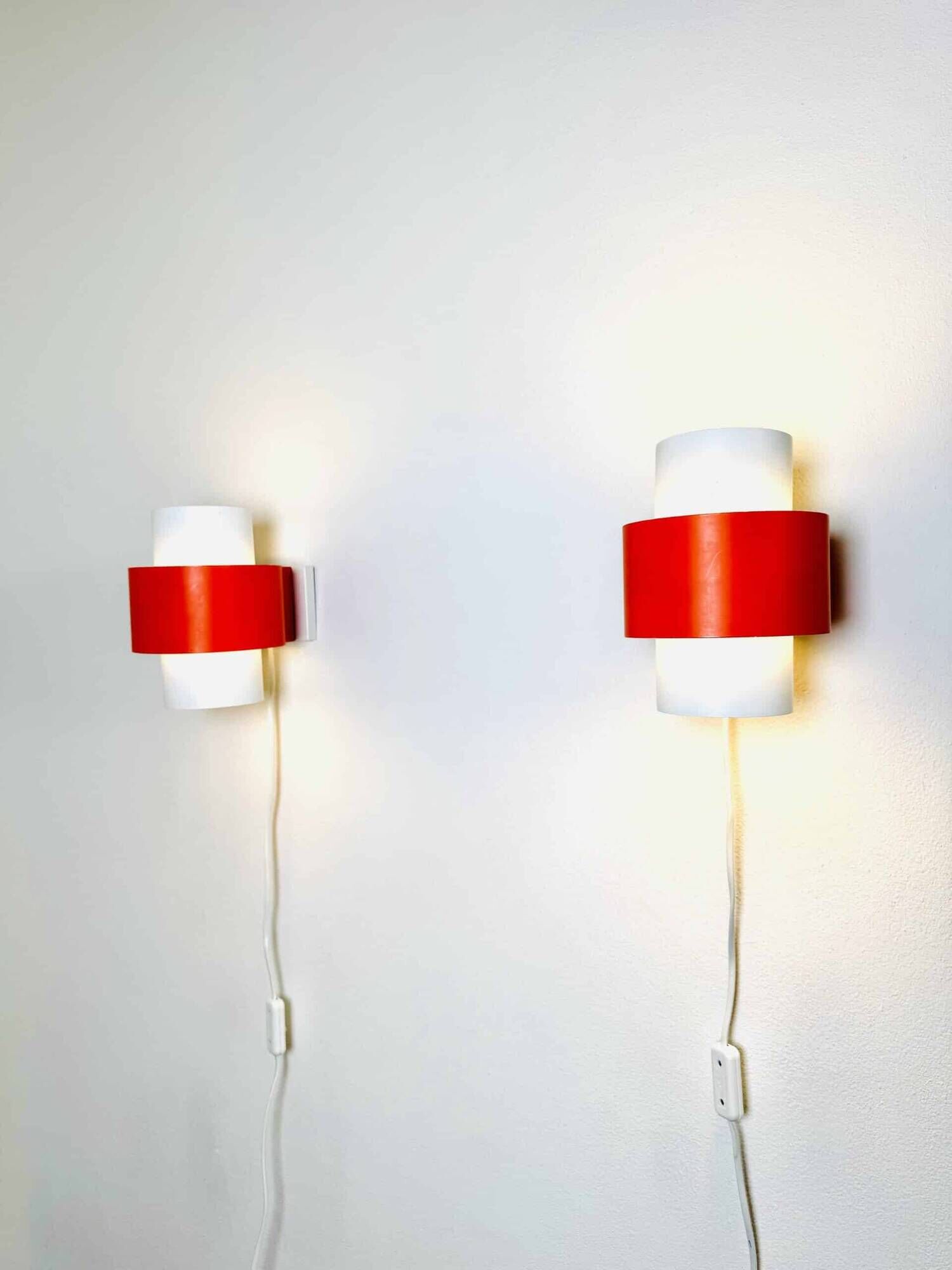Curved Cylindrical Wall Lamps By J.J.M. Hoogervorst For Anvia Nederland, The Netherlands 1960S