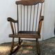 Rocking chair wooden armchair 1960