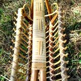Vintage magazine holders bamboo wicker