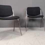 8 chaises vintage DSC 106 de Giancarlo Piretti pour Castelli