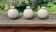 Lot de 3 vases boules faïence de Villenauxe