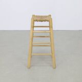 4x Bar Stool with Cane Seatings, 1970s
