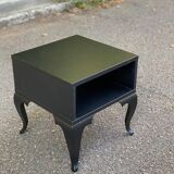 Louis XV black bedside table in baroque style