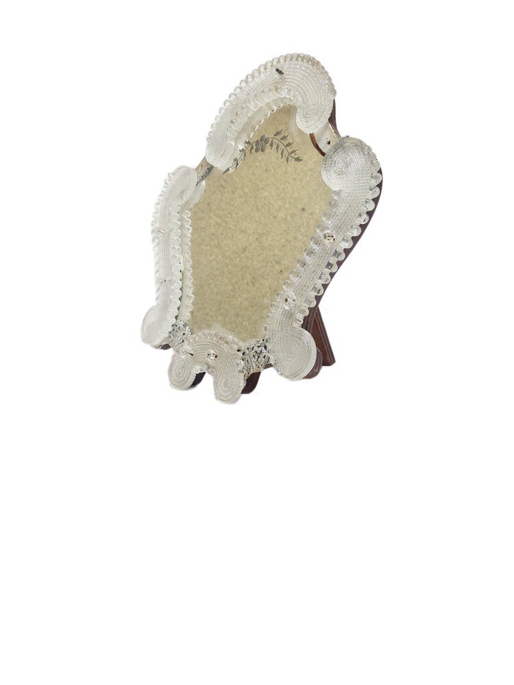 Art Nouveau make-up mirror, Murano, Italy, 1900s