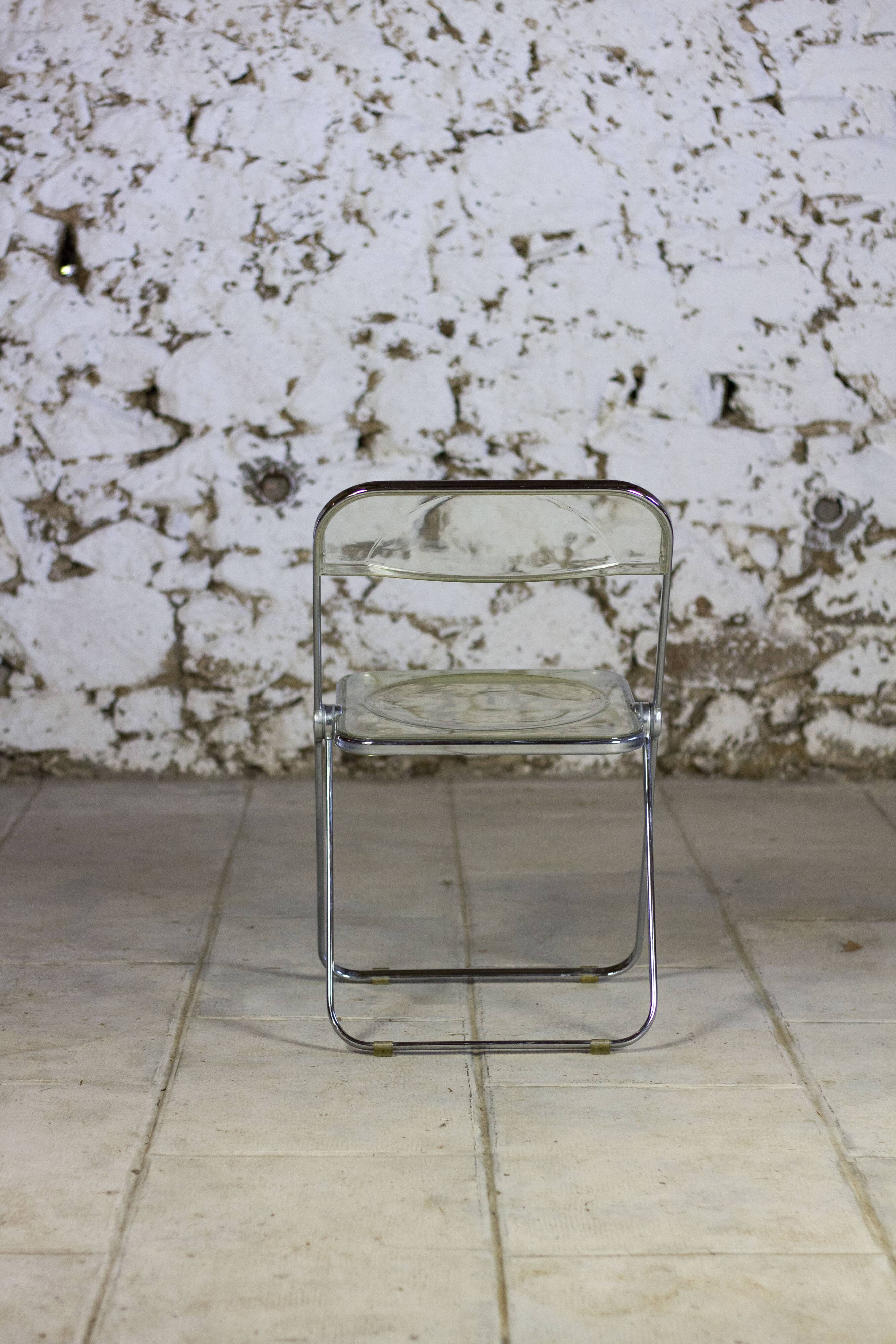 Folded chair by Giancarlo Piretti for Anonima Castelli, 1970