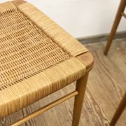 Mid century cherry wood dining chairs by Georg Leowald for Wilkhahn, Set of 4, Germany,1950s