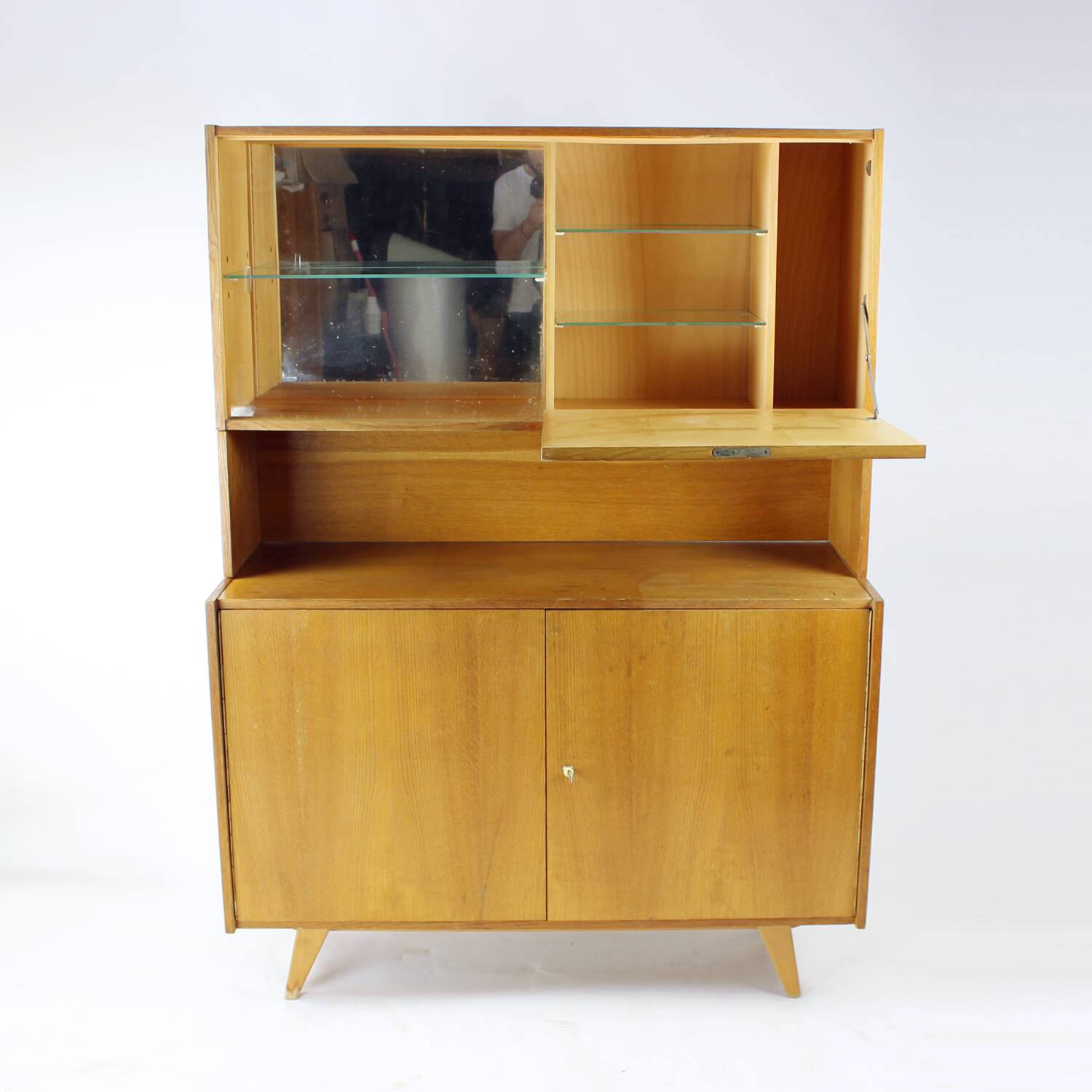 Tall Bar Sideboard U 460 By Jiri Jiroutek For Interier Praha, 1960s