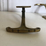 Pair of brass patères