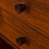 Rosewood drop front secretary desk by Axel Christensen, Odder, ACO Møbler, Denmark, 60s