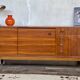 Petite enfilade vintage en teck 200 cm