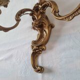 Pair of Louis XV style bronze candlesticks, Raphael model