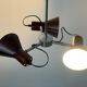 A Space Bordeaux ceiling light with 3 arms, 1970s, Germany