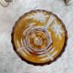 Amber crystal vase