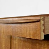 Buffet/canapé-lit milieu du siècle en teck par Morris de Glasgow. Mode vintage.