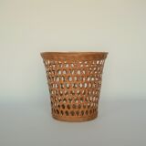 Vintage paper basket in rattan
