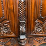 Norman wardrobe of ancient wedding. mahogany.