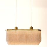Hans Agne Jakobsson Silk fringe & brass pendant model T607, circa 1960.