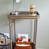 Polished aluminum desk lamp from the 1950s