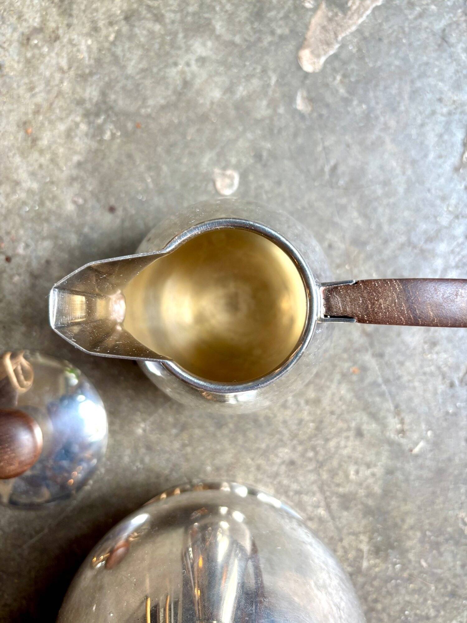 Service à café et thé 4 pièces ercuis en métal argenté, vers 1930