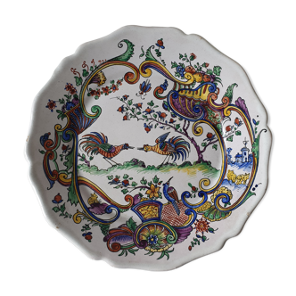 Old eighteenth eighteenth earthenware plate