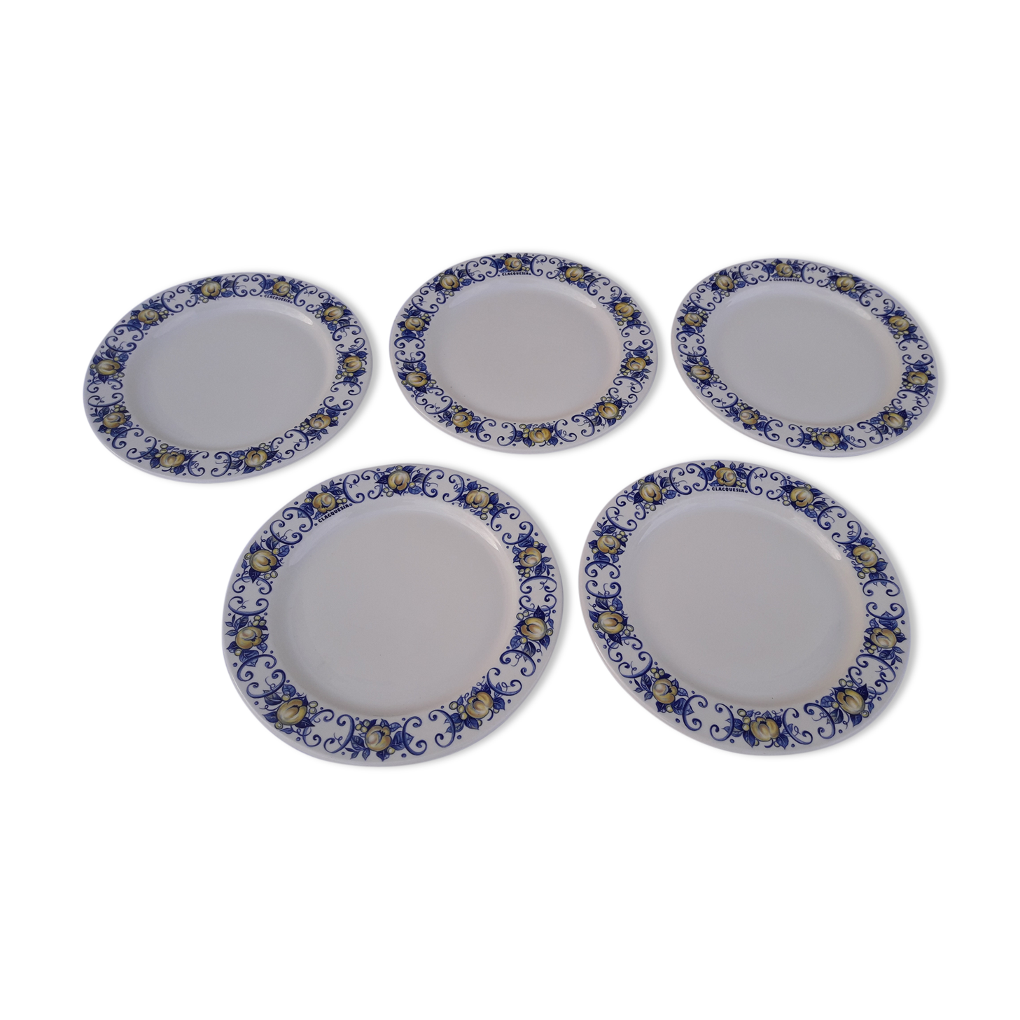 5 plates Villeroy and Boch model Cadiz Clacquesin diam 24 cm