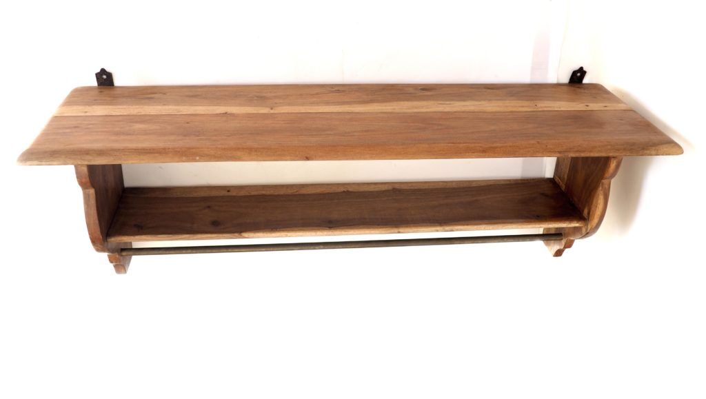 Wooden kitchen shelf