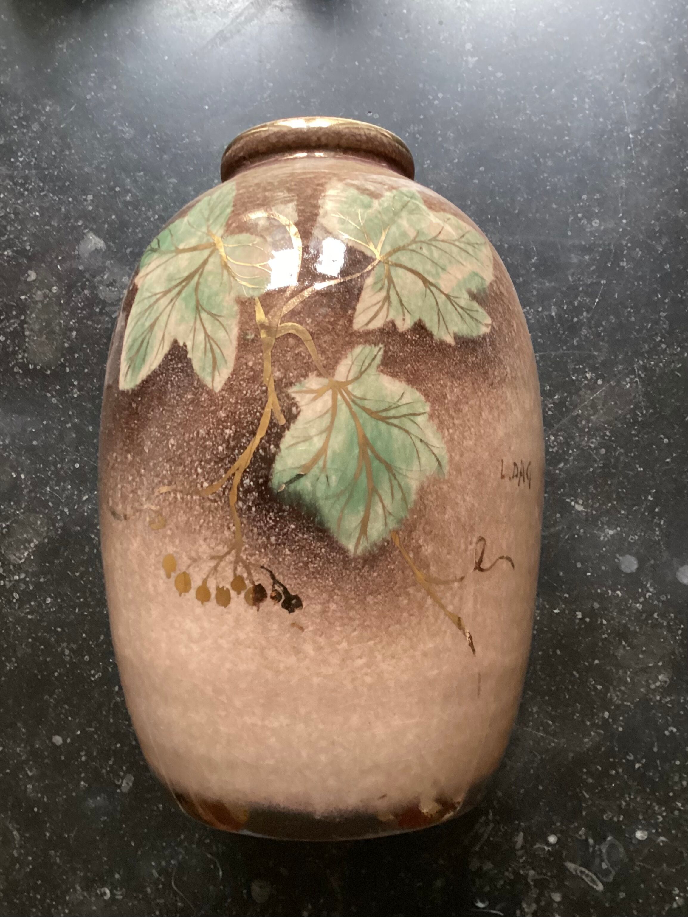 Art Nouveau vase by Louis Auguste Dage