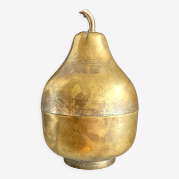 Golden brass pear box