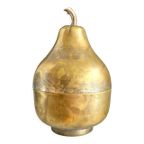 Golden brass pear box
