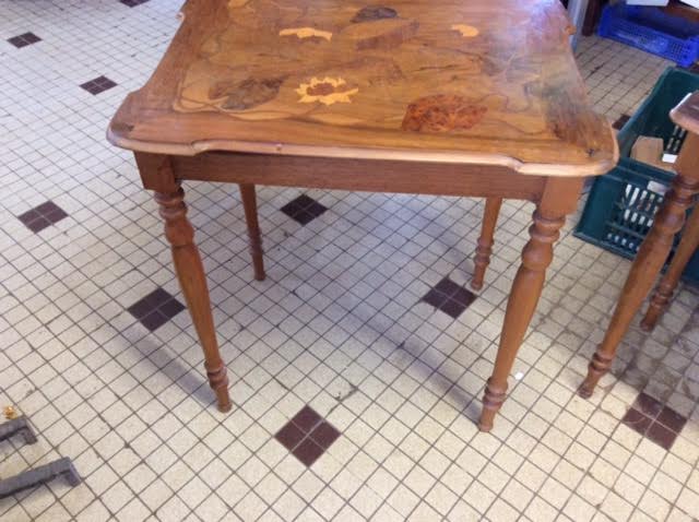 Inlaid side table