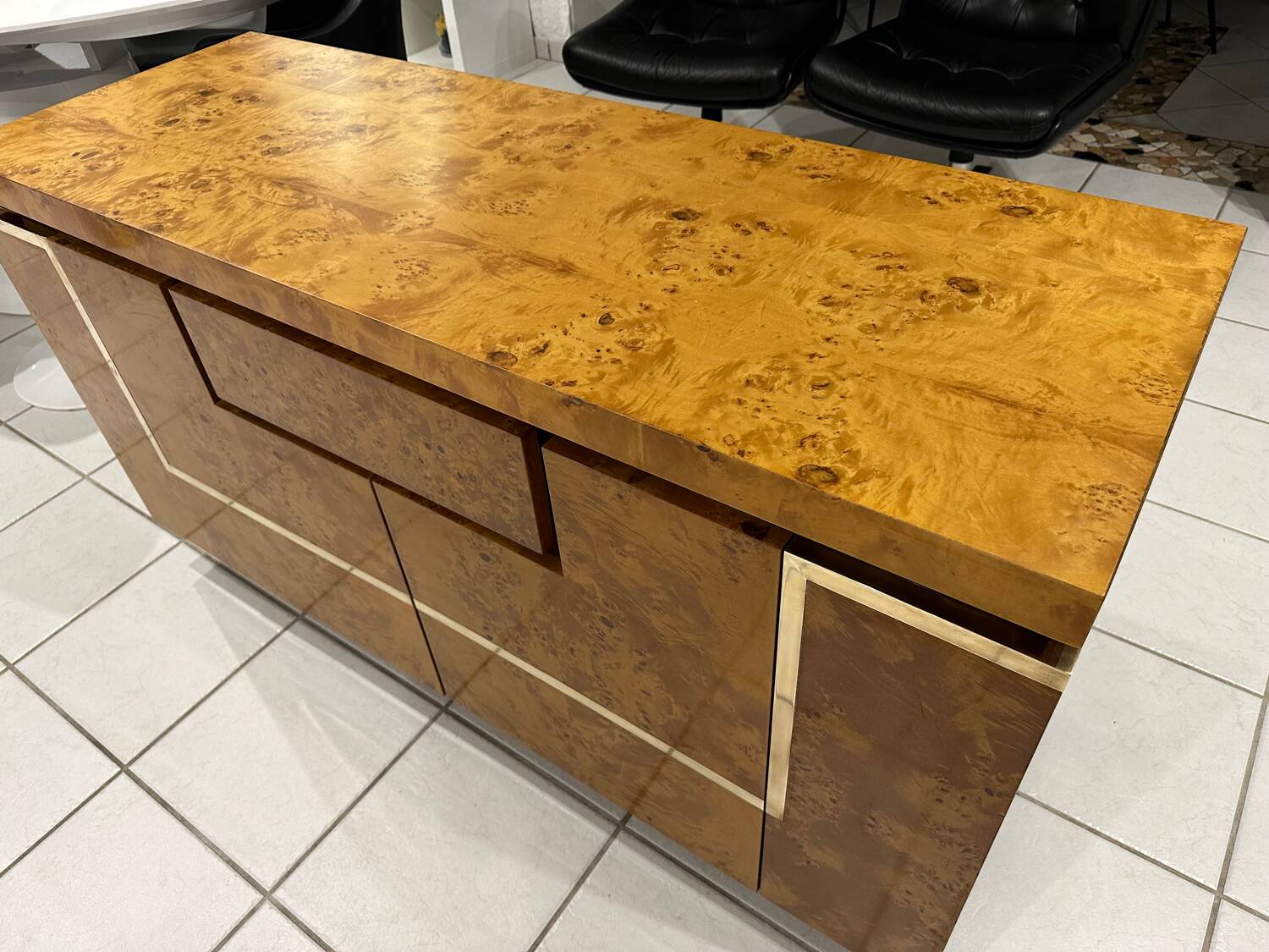 Jean Claude Mahey Roche Bobois vintage 1970s bar cabinet sideboard