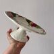 Antique barbotine service with Choisy le Roi apple decorations