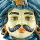 Vase turban bleu ciel homme