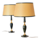 Duo de lampes Le Tanneur en cuir et en laiton