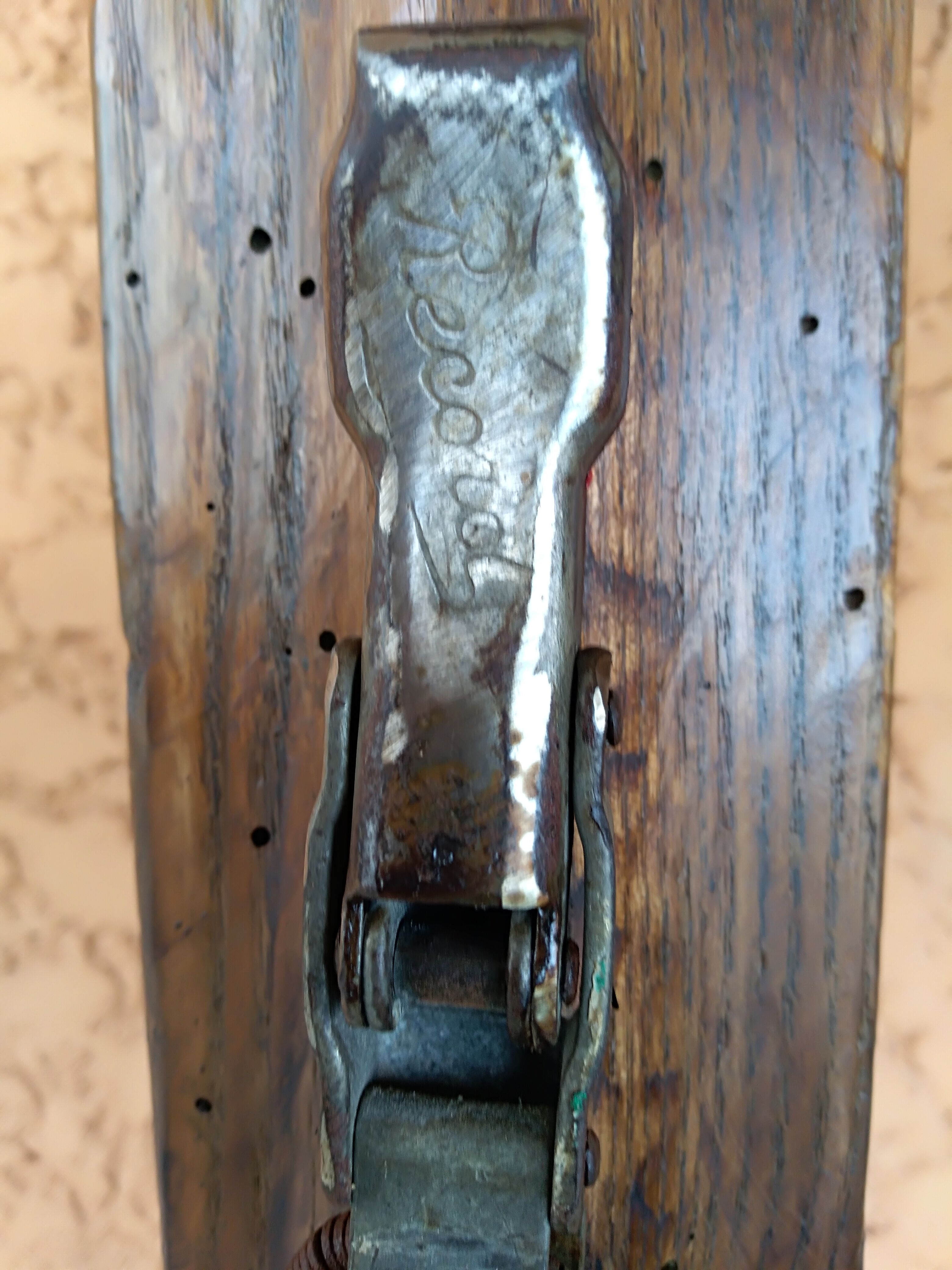 Old pair of skis wood 1900