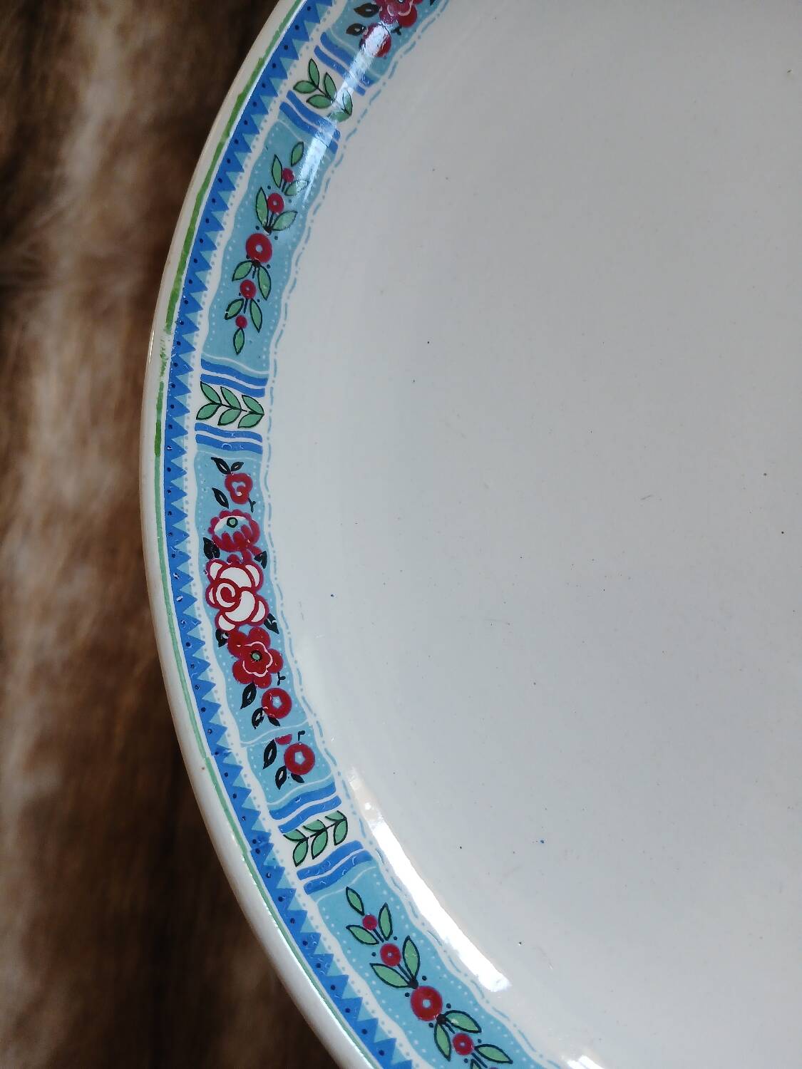 Antique compote dish from Digoin and Sarreguemines