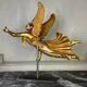 Gilded wooden sculpture, draped angel, Austria around 1800