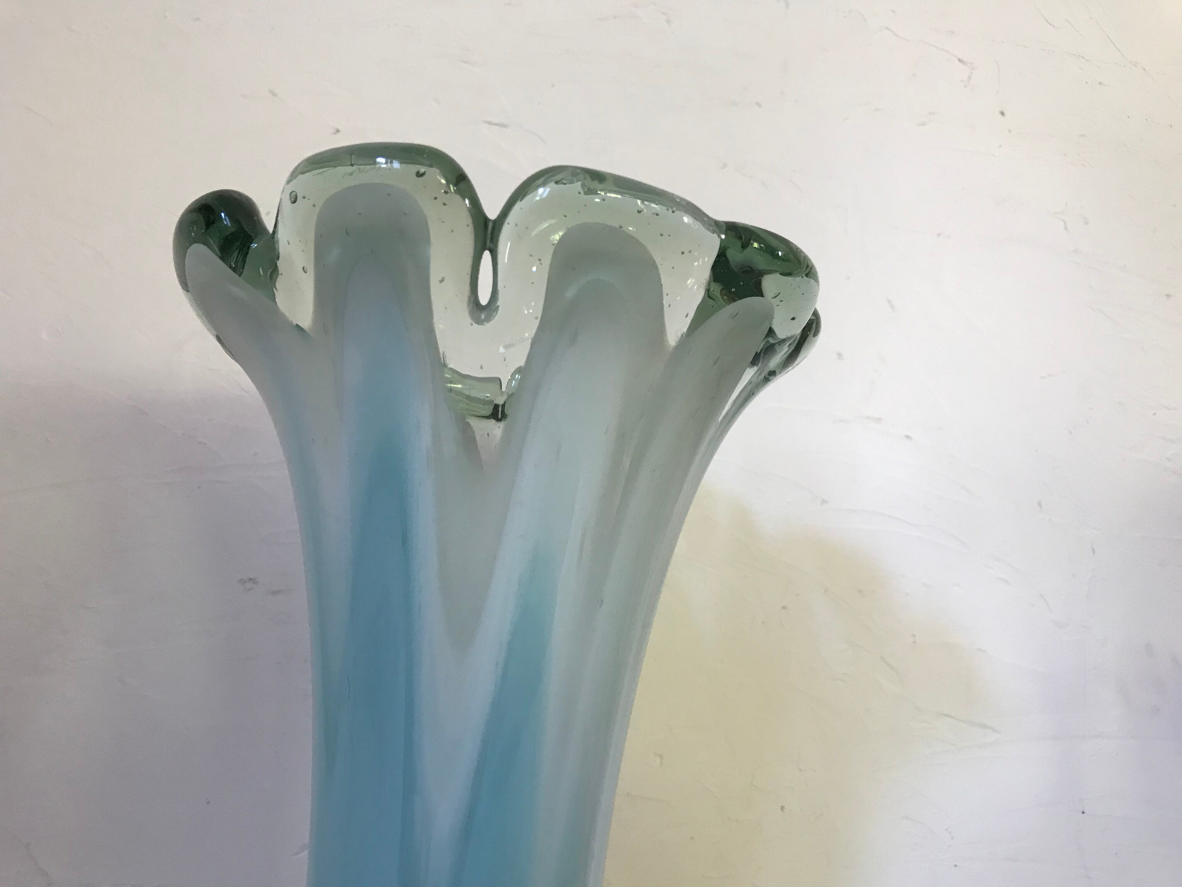 Blown glass vase 27cm