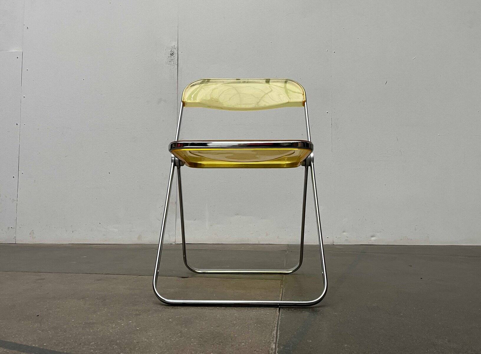Folding Chair Model Plia Italian Mid-Century Modern Space by Giancarlo Piretti for Castelli, 1960s