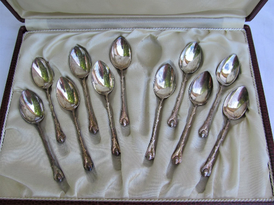 Set de 11 cuillères en argent
