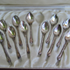 Set de 11 cuillères en argent