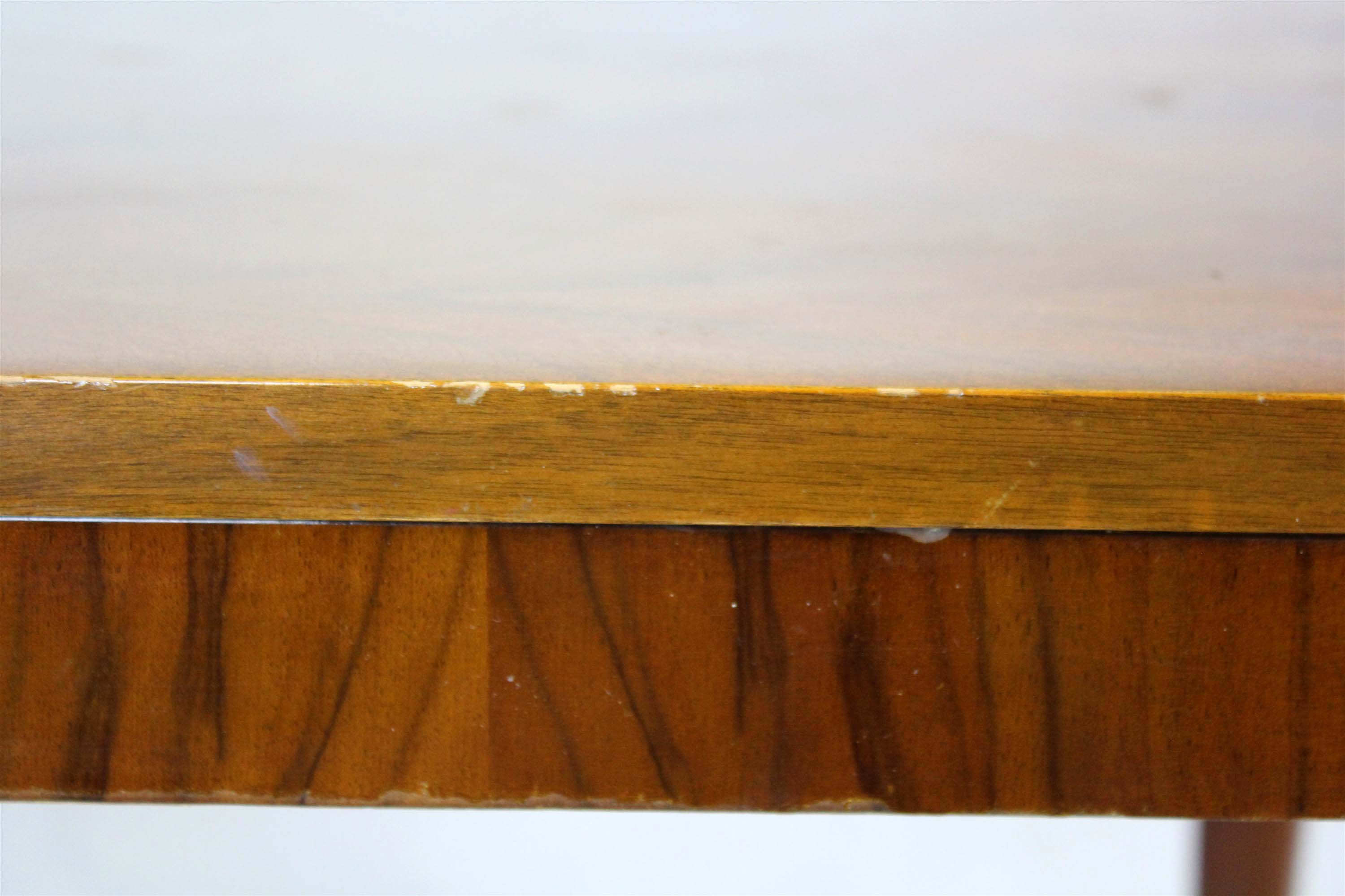 Table à manger à rallonge en noyer de Mier, années 1950